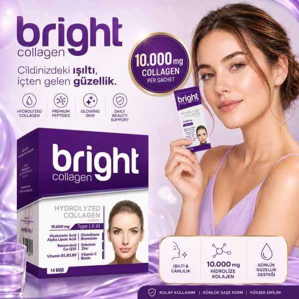Bright Kollajen (Tip 1-2-3 ) 12 gr x 14 Saşe
